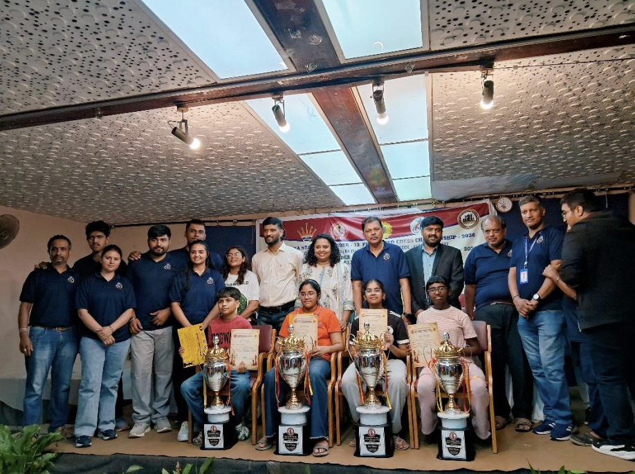 From left : Ishaan Bhansali, Aadya Gowda,Shreya Rajesh, Indusheetala
